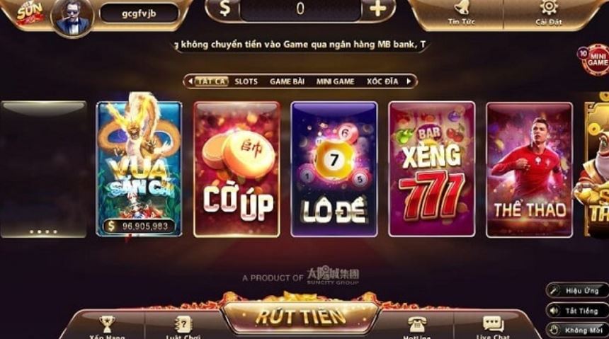 Chơi xóc đĩa trên cổng game Sunwin