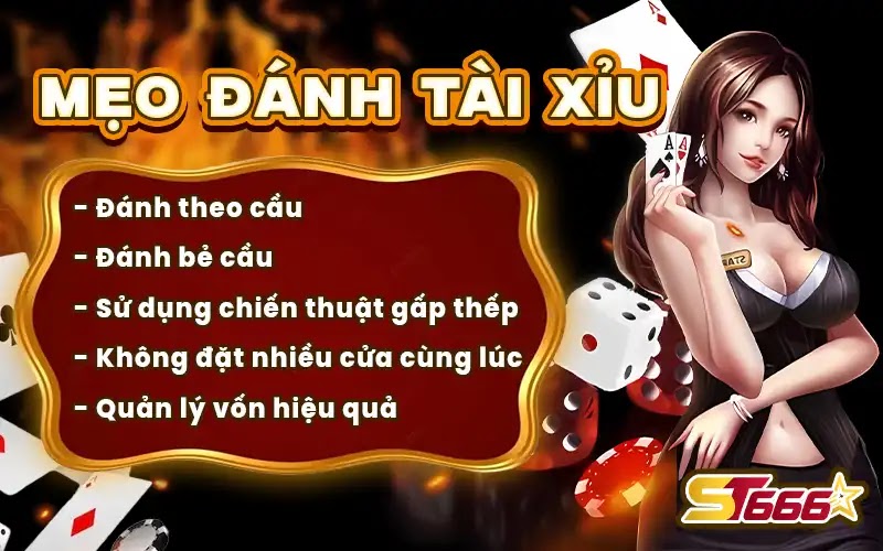 Mẹo và chiến thuật thắng tài xỉu hiệu quả
